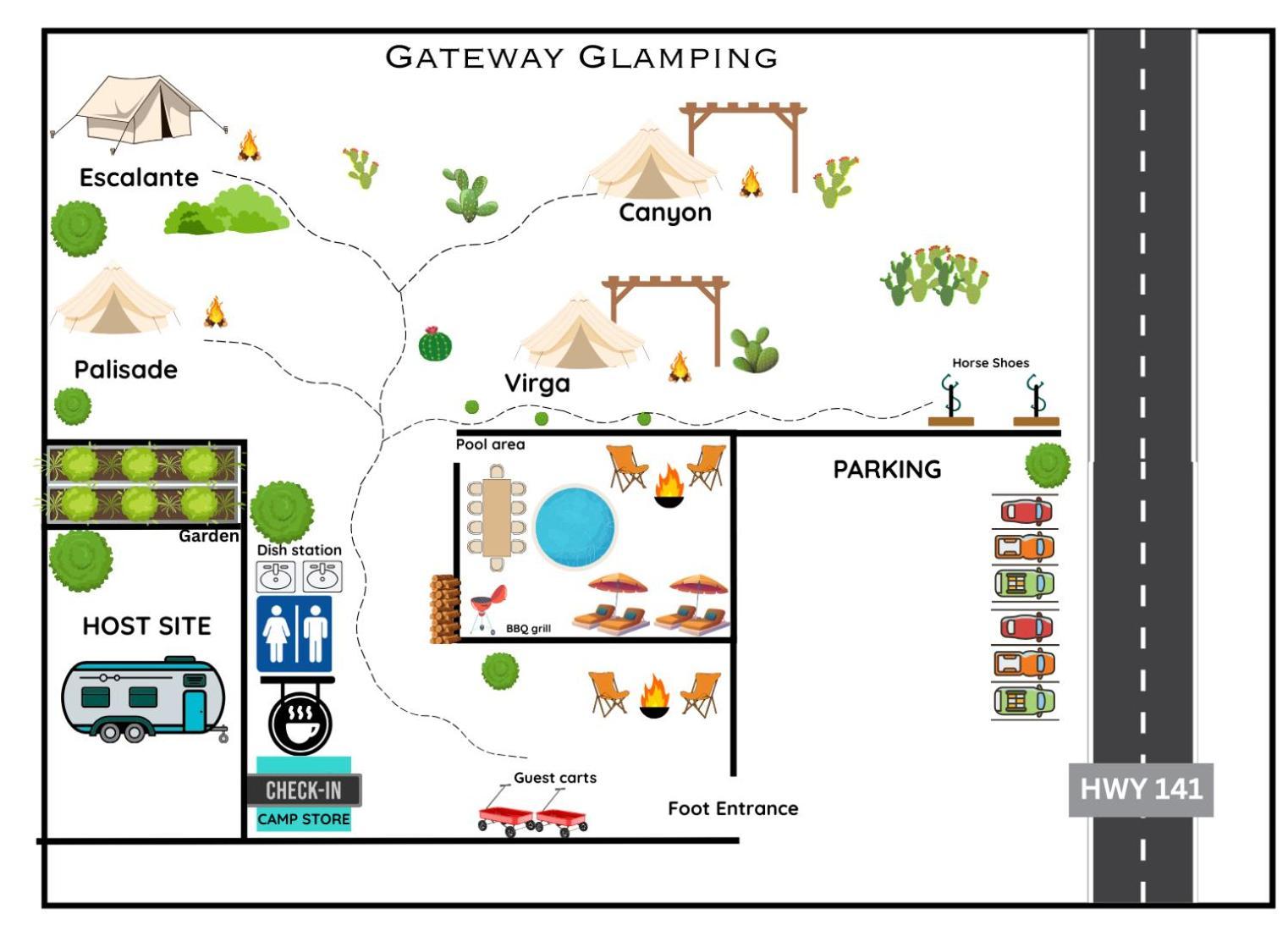 Gateway Glamping Hotel Exterior foto